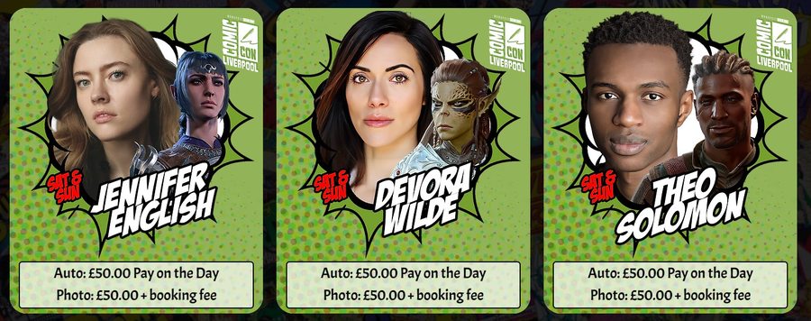 Liverpool Comic Con Guests
