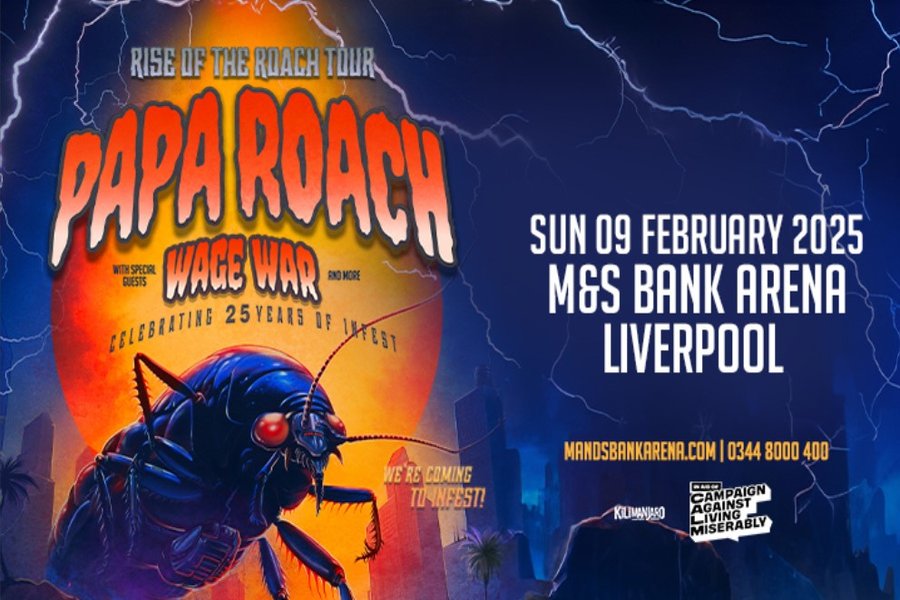 Papa Roach: M&S Bank Arena – 9th Feb 2025