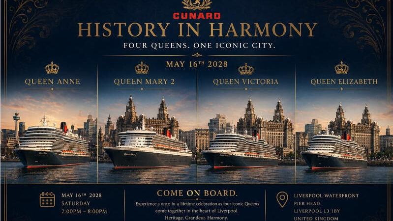 Four Queens Celebration: Cunard Ships Heading to the Mersey in 2028