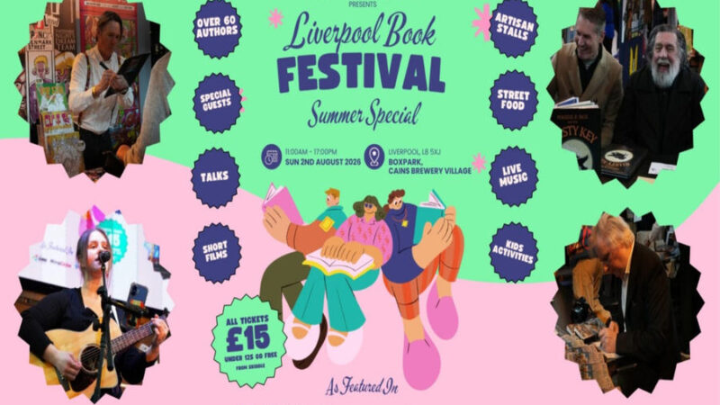 Liverpool Book Festival – BOXPARK, 2nd August 2026